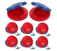 WHAMVOX 8 Pièces Wooden Finger Castanets For Hand Percussion Rhythm Instruments For Early Music Education And Family Fun