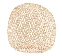 WHAMVOX Abat-jour Bambou Tressé pour Plafonnier et Suspension Design Rétro et Stable Décoration Naturelle pour Salle à Manger et Éclairage Plafond