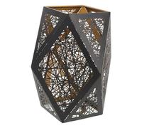 WHAMVOX Abat-jour Métallique Creux Au Design Laser Diffuseur de Lumière Doux et pour Salon Chambre et Bureau Lampe de Table Résistante et Décorative