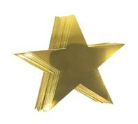 WHAMVOX Accessoires Étoiles Dorées 12 Pièces en Papier pour Décoration de Mariage et Noël Guirlande et Découpes Étoiles