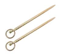WHAMVOX Ancrage Sol Robuste pour Bétail 2pcs en Fer Léger avec Anneau Solide, Piquet D'attache pour Chevaux et Bovins en Extérieur et Jardin