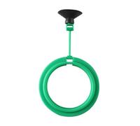 WHAMVOX Anneau Alimentaire Flottant Rond Alimentation Facile en Plastique Vert Distributeur de Nourriture pour Poisson, 2 Pièces, Maintien Qualité de l'eau et Aquarium