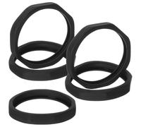 WHAMVOX Anneaux de Microphone 5pcs Antidérapants en Plastique Noir Protection Anti-roulis pour Microphone Portable, pour Performances sur Scène et Chant en Famille