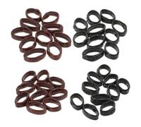 WHAMVOX Anneaux de Remplacement en Cuir Véritable Confort Amélioré 10mm 12mm 40pcs et Design Élégant pour Bracelet de Montre pour Usage Quotidien et Sport