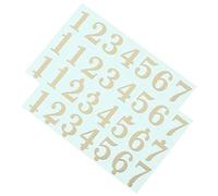 WHAMVOX Autocollants Notes De Tambour à Langue Pour Débutants, Lot 2 Pièces, Plastique Solide, Finition Bronzée Décorative, Accessoires Apprentissage Percussions, Usage Éducatif Musical