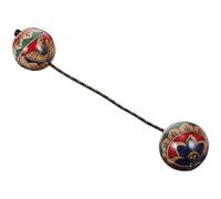 WHAMVOX Balle Rythmique Peinte la Main pour Percussion, Instrument de Musique Main, Couleurs Assorties, Éducatif pour Batterie et Pratique Musicale