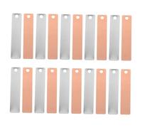 WHAMVOX Bandes Électrodes Cuivre et Zinc pour Expérience Batterie aux Fruits, 8 Paires de Feuilles Anode Zinc et Cuivre, Matériel Pédagogique Scientifique pour Apprentissage en Classe