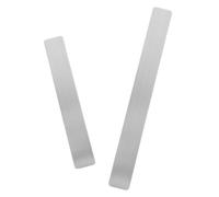 WHAMVOX Bandes Métalliques Fer 375x50mm Lot de 2 Pièces pour Tableau d'affichage Adhésif, Compatible Aimants, Supports Notes et Photos pour Usage Bureau et Maison
