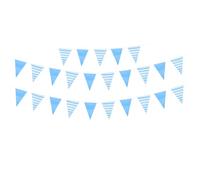 WHAMVOX Bannière à Fanions Bleu-blanc Polyester Décoration Festive pour Oktoberfest et Festivals de Bière Ornement Mural Intérieur Extérieur pour Fête à Thème Allemand