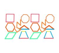 WHAMVOX Bâtonnets Géométriques Assemblage Créatif en Plastique 100 Pièces pour Maternelle et Éducation à Domicile pour Renforcer Compétences Mathématiques des Garçon et Filles