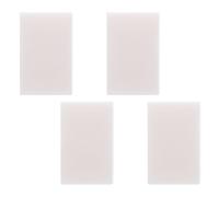 WHAMVOX Blocs en Caoutchouc TPR Matériau Facile à Sculpter, Design Simple Ensemble de 4 et Couleur Blanche pour Tampons Soi-même pour Clip Art et Journaux
