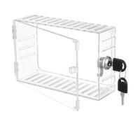 WHAMVOX Boîte Verrouillage Thermostat Transparente avec Clé Protection Murale Sécurisée Installation Facile sans Outil Couverture Visible Plastique