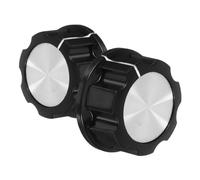 WHAMVOX Boutons de Commande en Abs Noir Lot de 2 pour Four et Barbecue Design Convivial, Compatibles pour Cuisson Saine Lors de Repas en Famille ou Barbecue