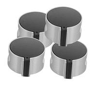 WHAMVOX Boutons Métalliques De Cuisinière à Gaz En Alliage De Zinc Compatible Résistants à Haute Température Remplacement Pour Brûleur Latéral Lot De 4 Pièces Usage Domestique