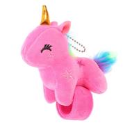WHAMVOX Bracelet à Claquer Licorne en Peluche Doux et Résistant, Simple à Jouer, Accessoire pour Fête et Nouvel An, Design Animal en Coton Pp Couleur Aléatoire