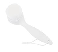 WHAMVOX Brosse Manuelle Visage en Plastique Blanc, Exfoliation Douce et Stimulation Circulation Sanguine, Outil de Nettoyage pour Peau Féminine