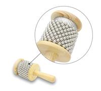 WHAMVOX Cabasa Bois Léger pour Garçon Fille Instrument de Percussion Éducatif Préscolaire Shaker à Perles Rotatives pour Accompagnement Musical et Thérapie Sonore