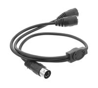 WHAMVOX Câble Midi Diviseur Audio Broches Mâle vers Double Femelle Extension Adaptateur Connecteur Din pour Synthétiseur Clavier