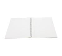 WHAMVOX Cahier à Spirale à Carreaux 80 Feuilles 11x8,5 Pouces | Couverture Transparente, Écriture Fluide et Solide, pour École et Bureau, Blanc, Léger