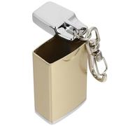 WHAMVOX Cendrier de Poche en Métal Doré avec Couvercle, Porte-clés Unique, pour Usage Extérieur et Déplacements