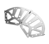 WHAMVOX Charnières à Fermeture Automatique Argentés en Acier Inoxydable Structure Trois Couches pour Cadres à Tiroir Rabattables pour Rangements Chaussures Modernes et Espaces Compacts