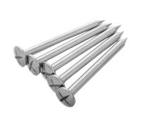 WHAMVOX Clous de Marquage Repères Arpentage 5 Pièces Acier Inoxydable pour Points d'Observation et Marquage Extérieur Multifonction Portable pour Mesures Précises