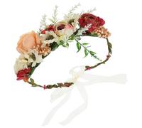 WHAMVOX Collier de Fleurs pour Chien de Mariage Ruban Ajustable, Décor Fleuri Artificiel Délicat, Accessoire Photo pour Animaux, Collerette Légère et Portable, Fêtes et Cérémonies