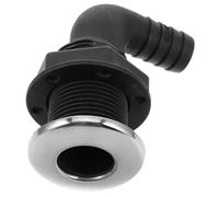 WHAMVOX Connecteur Traversant Coudé pour Coque Bateau Sortie Drainage pour Pompe de Raccord Étanche pour Tuyau Adapté Yachts et Bateaux