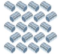 WHAMVOX Connecteurs pour Stabilisation Lourde 30 Pièces Structure Double Fente, Filet Grossier et Extension Flexible des Rangements Muraux pour Étagères en Acier au Carbone Argenté