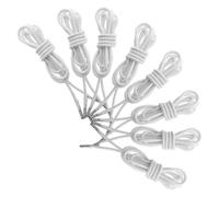 WHAMVOX Cordons de Remplacement Élastiques Renforcés pour Fauteuils Inclinables 8 Pièces, Cordeau Blanc en Matériau Solide, Kit Réparation pour Chaises Longues et Transats D'extérieur,