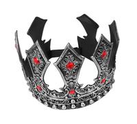 WHAMVOX Couronne de Roi Médiévale Ajustable pour Homme avec Accessoire pour Anniversaire Cosplay et Fête