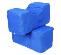 WHAMVOX Coussin surélevé cheville et protecteur talon 2 pièces, support en mousse pour soulager la, adapté aux patients alités, couleur bleu