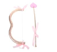 WHAMVOX Cupid Mini Bow And Heart-shaped Arrows Costume Accessory For Valentine's Day Cosplay Parties And Wedding Decor Lightweight Versatile Prop For Adult Cosplay