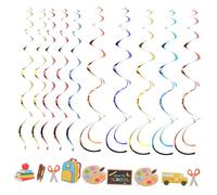 WHAMVOX Décorations Rentrée Scolaire Bannière Welcome Back To School avec Suspensions et Cartes pour Salle de Classe et Porte