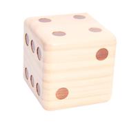 WHAMVOX Dés Bois Large pour Jeux de Société et Loisirs Grand Décoratif Bois Naturel et Équilibré pour Fête Maison École et Bar