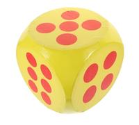 WHAMVOX Dés Mousse Géant Jaune à Six Côtés Léger et Jeu Éducatif et Animation Fête pour Classe et Jeux Famille
