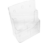 WHAMVOX Étagère Murale Transparente en Acrylique pour Bureau et Boutique, Support de Littérature Stable Plusieurs Niveaux pour Organisation Facile des Documents