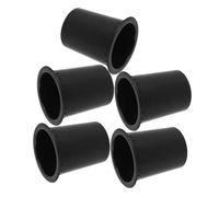WHAMVOX Évent du boîtier de haut-parleur, port haut-parleur haute performance, ouverture de 70 mm, longueur de 88 mm, lot de 5, plastique noir, pour enceintes portables et cabinets