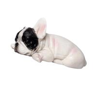 WHAMVOX Figurine Petit Modèle Chien Couché Solide, Décoration Réaliste pour Garçon et Filles, Éducatif Portable, Accessoire Photo et Décoration Gâteau d'anniversaire