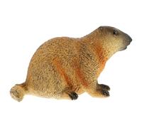 WHAMVOX Figurine Réaliste de Marmotte en Marche M-2733, Ornement Artificiel pour Décoration Intérieure et Jardin, Modèle Éducatif de Reconnaissance Animale, de Simulation pour Garçon