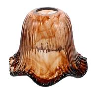 WHAMVOX Glass Table Lamp Shade Fitter Vintage Replacement Glass Pendant Light Cover Bell Lampshade For Ceiling Fan Table And Hanging Lights Retro Style For Home And Cafe Décor