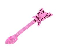 WHAMVOX Guitare Gonflable Rose Décoration Fête Rock Années Accessoire et Portable pour Photo Booth Musical Gonflable pour Festivals et Soirées à Thème
