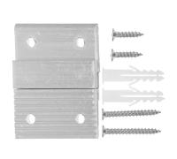 WHAMVOX Kit de Fixation Murale en Z en Aluminium 1 Paire Vis Support Robuste pour Miroirs et Tableaux Blancs Système de Fixation Sécurisé pour Maison et Bureau Crochets Muraux