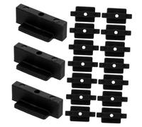 WHAMVOX Kit de Fixations Cachées pour Terrasse Composite Clips Multifonctions Discrets sans Perçage pour Fixation Rapide et Surface Adapté à Divers Matériaux de Terrasse