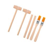 WHAMVOX Kit de Fouille Archéologique pour Garçon et Filles 6 Pièces Marteau en Bois Petit Brosse Douce et Pelle Éducatif Stem pour Découverte de Pierres Précieuses et Fossiles