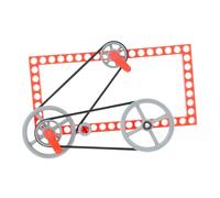 WHAMVOX Kit Educatif Garçon Fille DIY Engrenage et Poulie Modèle Rotation Vélo Activité Manuelle Garçon Fille Apprentissage Scientifique Ludique