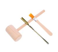 WHAMVOX Kit Fouille Archéologique Garçon Fille avec Marteau Bois Pinceau et Pelle Éducatif pour Creuser Dinosaures Pierres Précieuses Développement Créativité et Motricité Fine