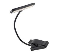 WHAMVOX Lampe Clip LED pour Pupitre de Musique Rechargeable LED Dimmables avec Lumière Blanche et Chaude Flexible et Facile à Fixer pour Partitions et Piano