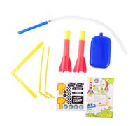 WHAMVOX Lanceur Pneumatique pour Garçon Fille Fusée Extérieur Créatif EVA Angle Réglable Jeu de Rouge Orange