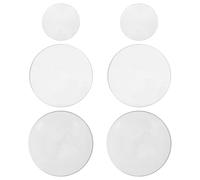WHAMVOX Lentille en Verre Double Convexe 50mm 6pcs pour Démonstration Optique en Laboratoire et Salle de Classe, Matériel Éducatif pour Étudiants